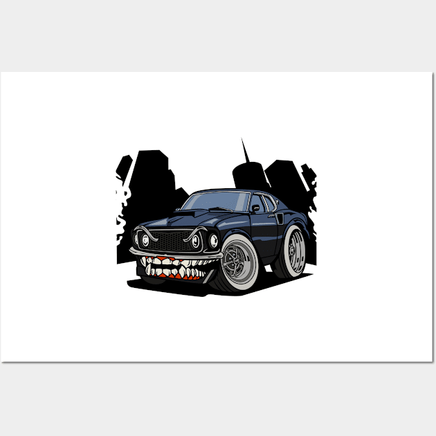 Mad Car Wall Art by D3monic